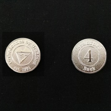 Die Struck Customized Design Metal Coin Dia. 1"